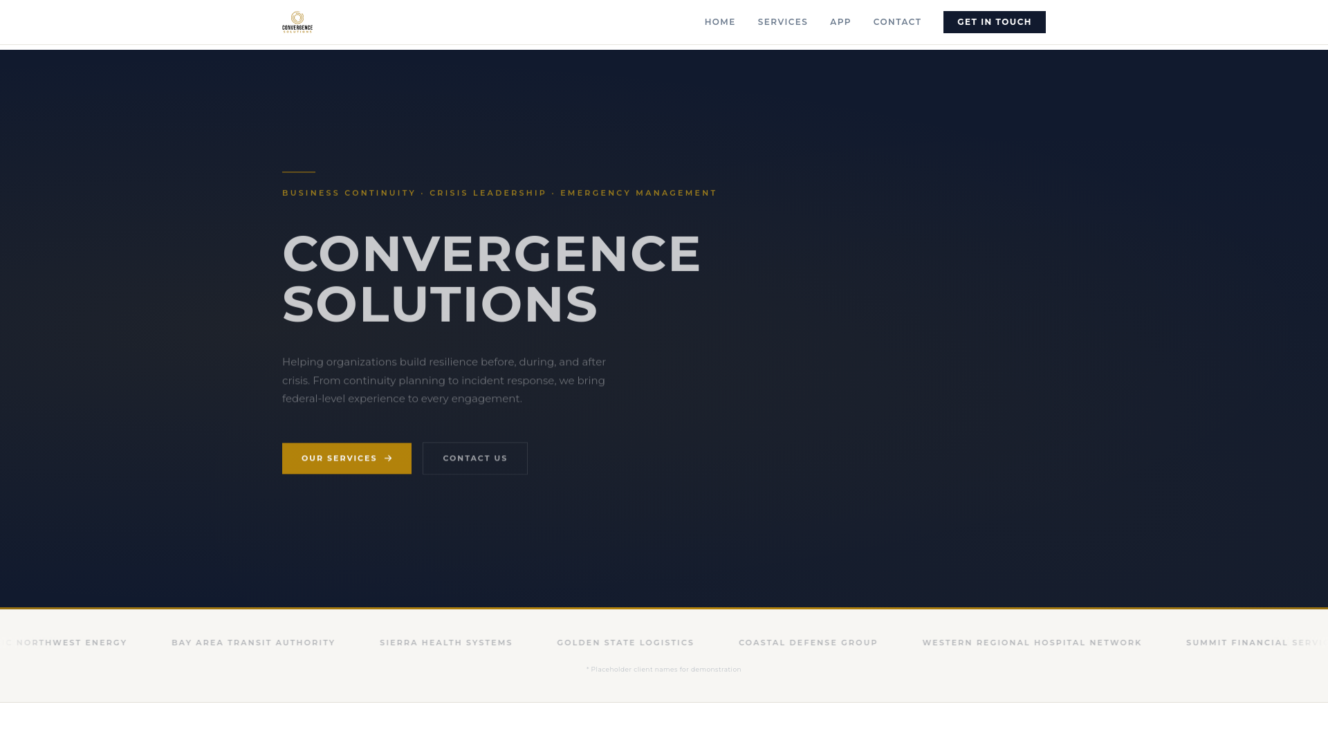 website screenshot of https://convergence-solutions-web.pages.dev/