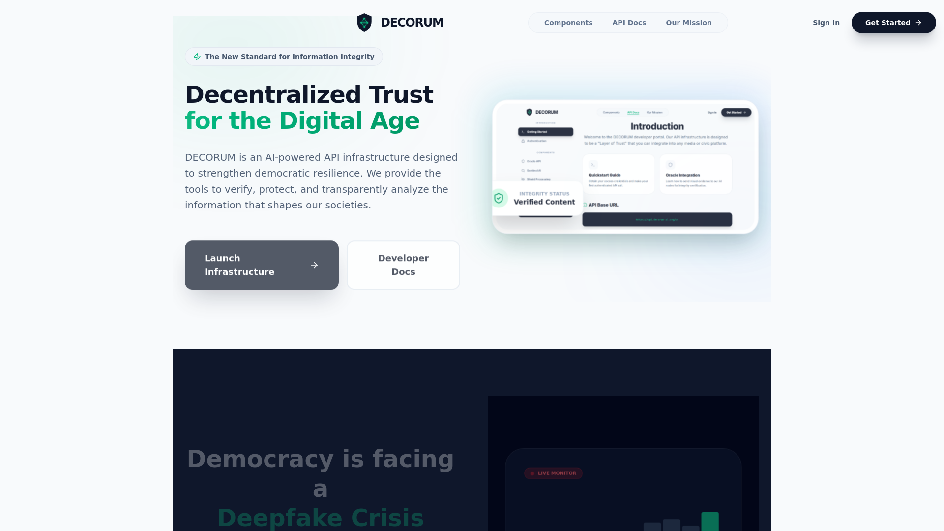 website screenshot of https://decorum-ai.site/