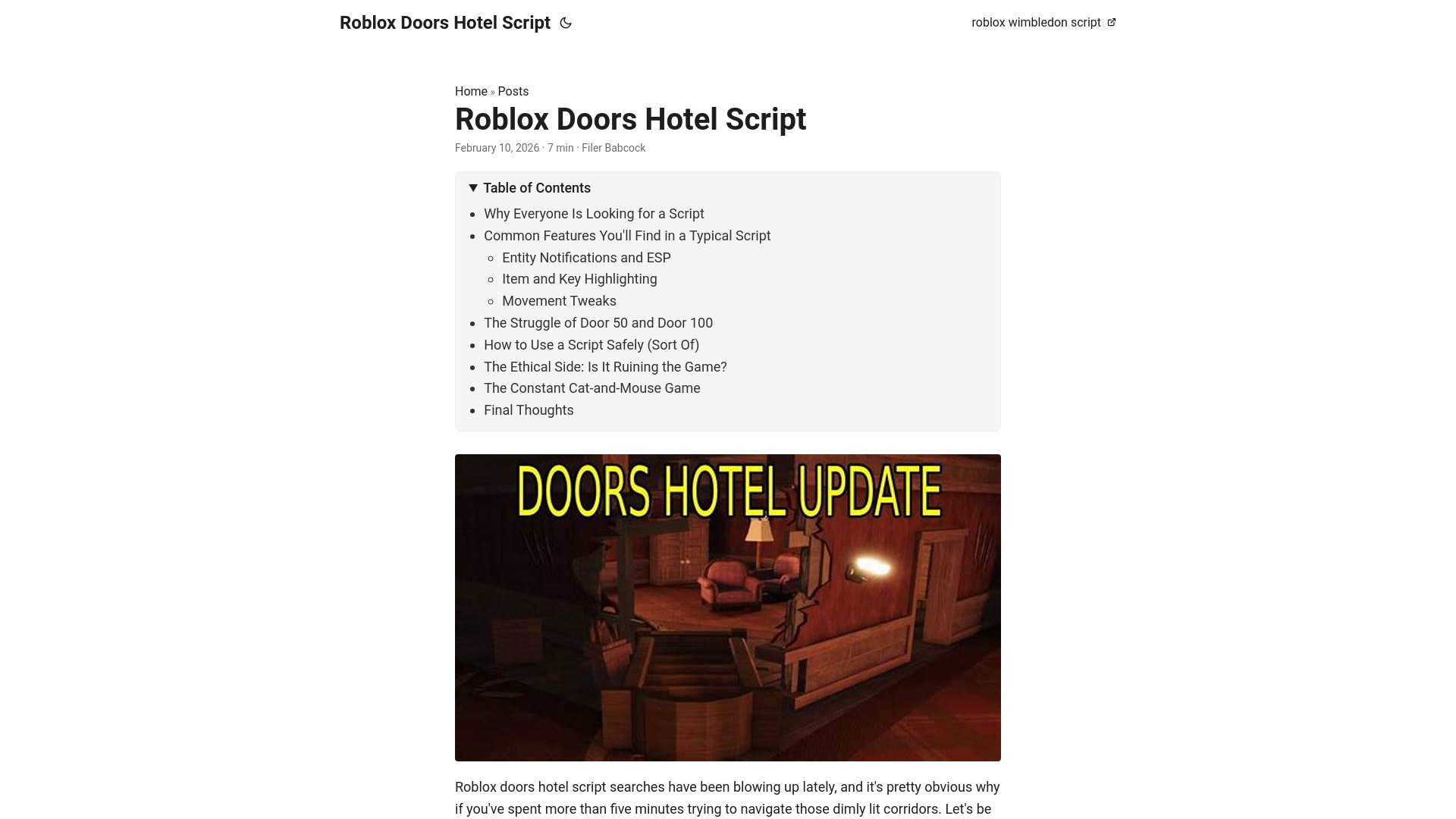 website screenshot of https://robloxdoorshotelscript.pages.dev/