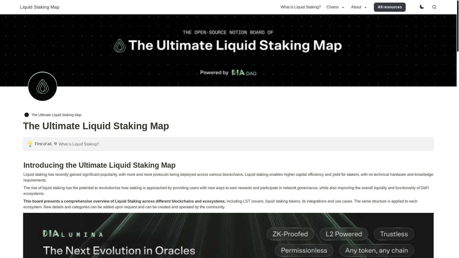 website screenshot of https://liquid-staking-bullet.pages.dev/
