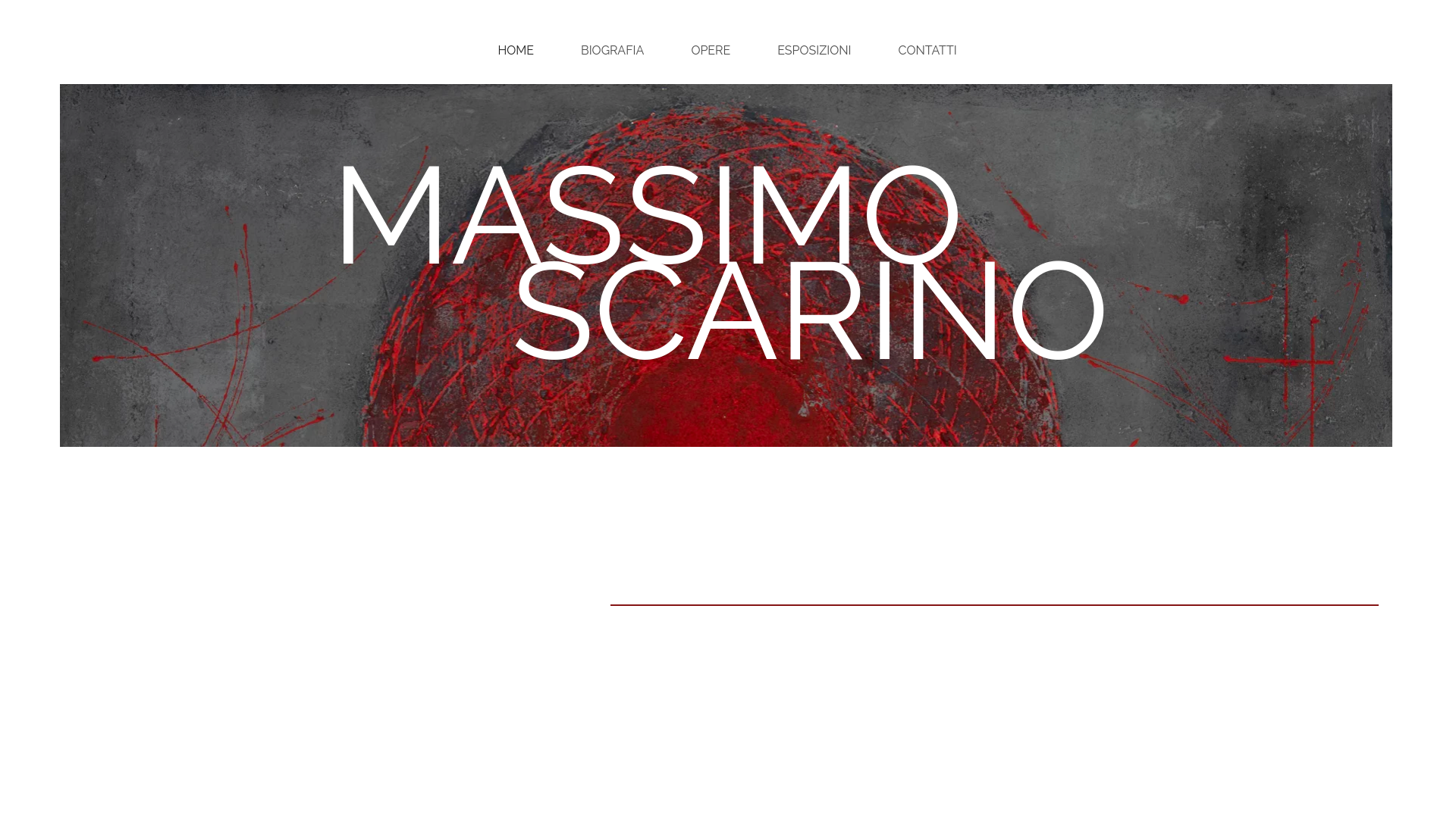website screenshot of https://massimoscarino.it/