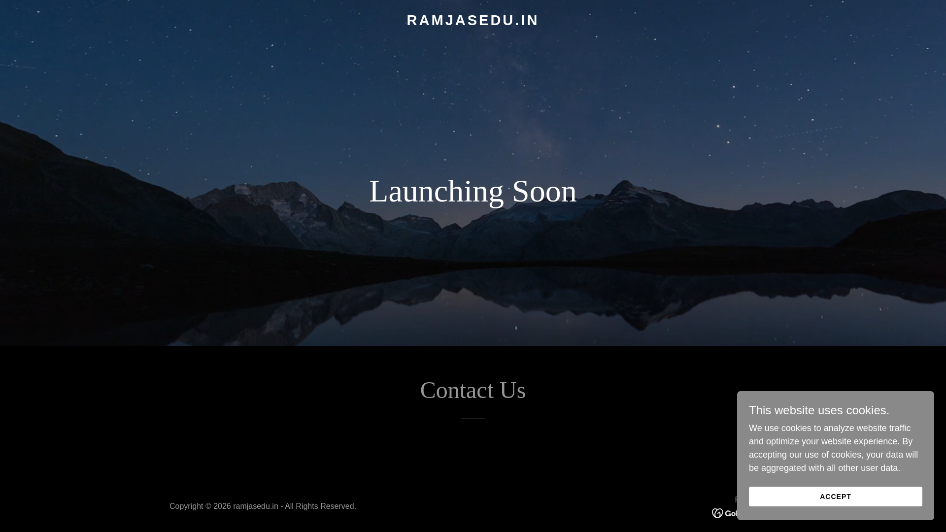 website screenshot of https://ramjasedu.in/