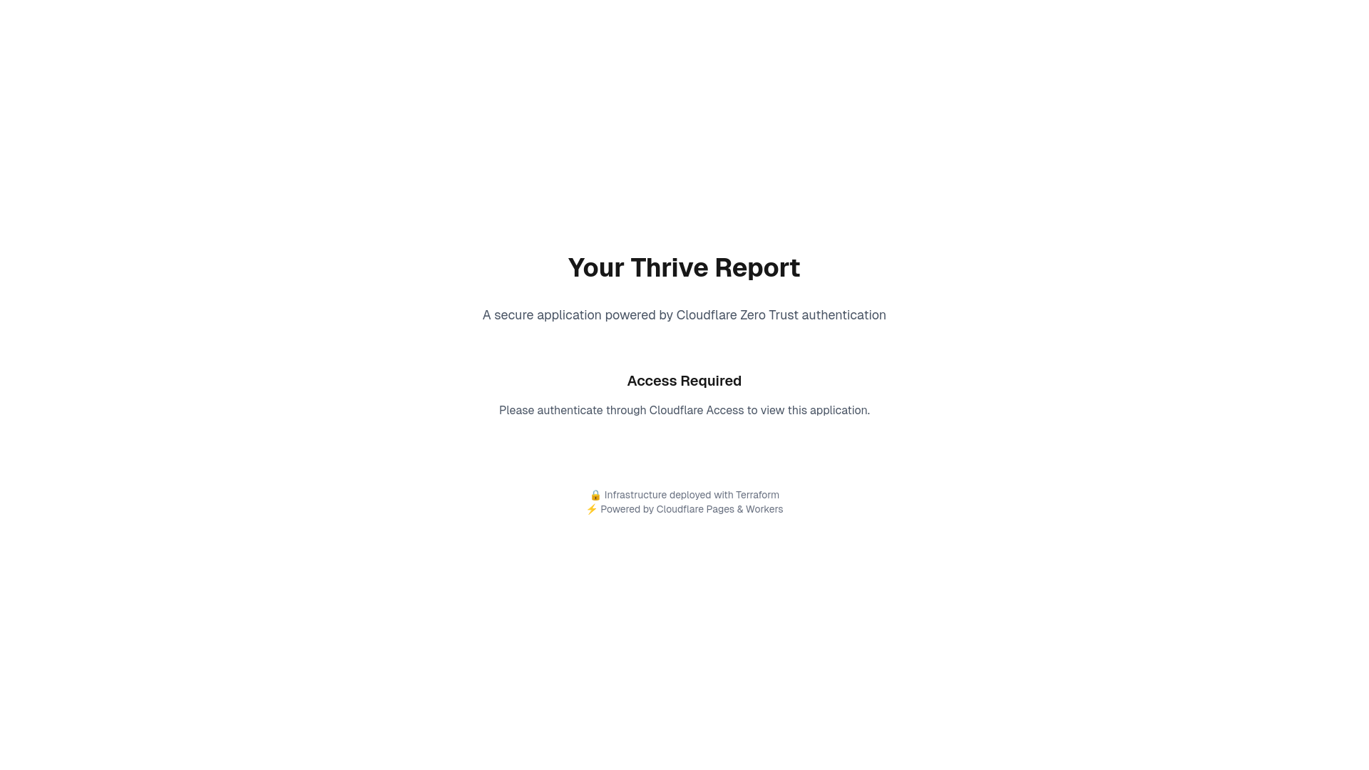 website screenshot of https://yourthrivereport.pages.dev/