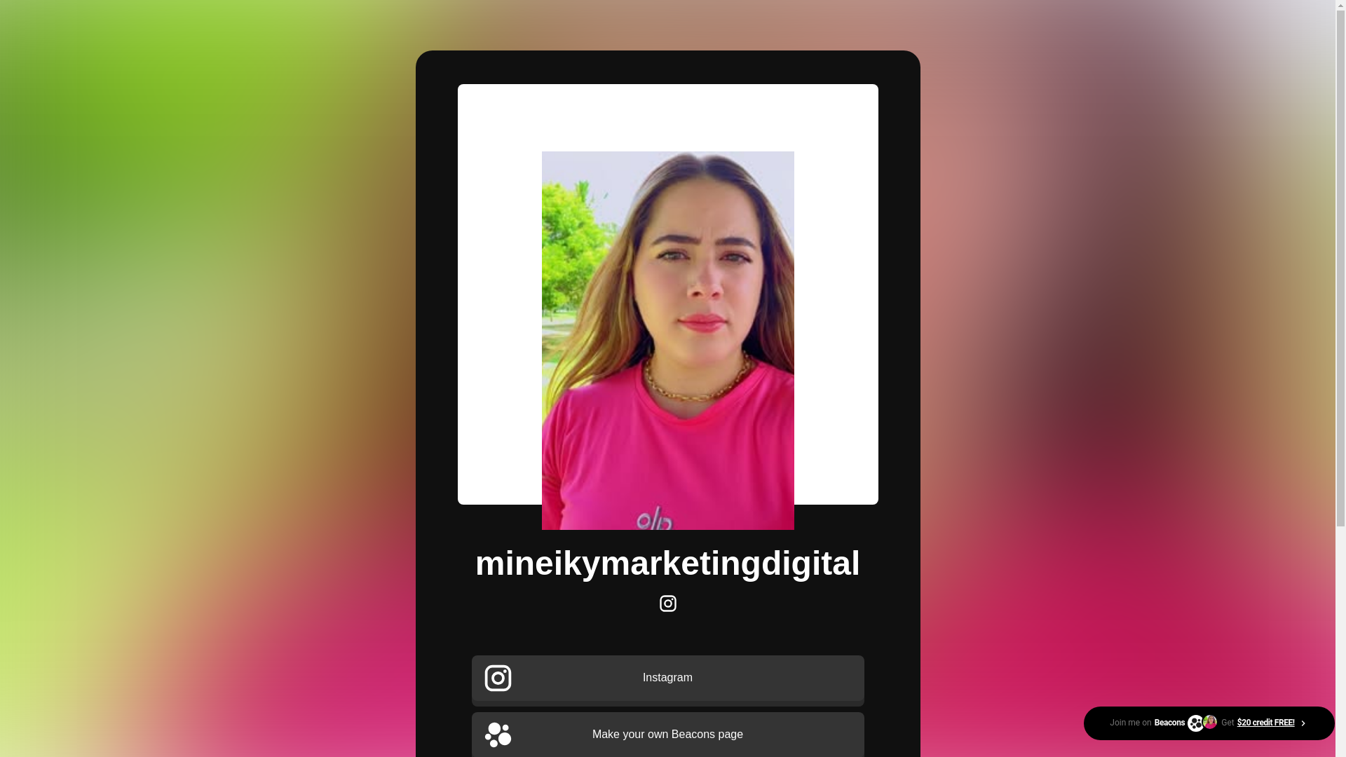 website screenshot of https://mineikymarketingdigital.com/