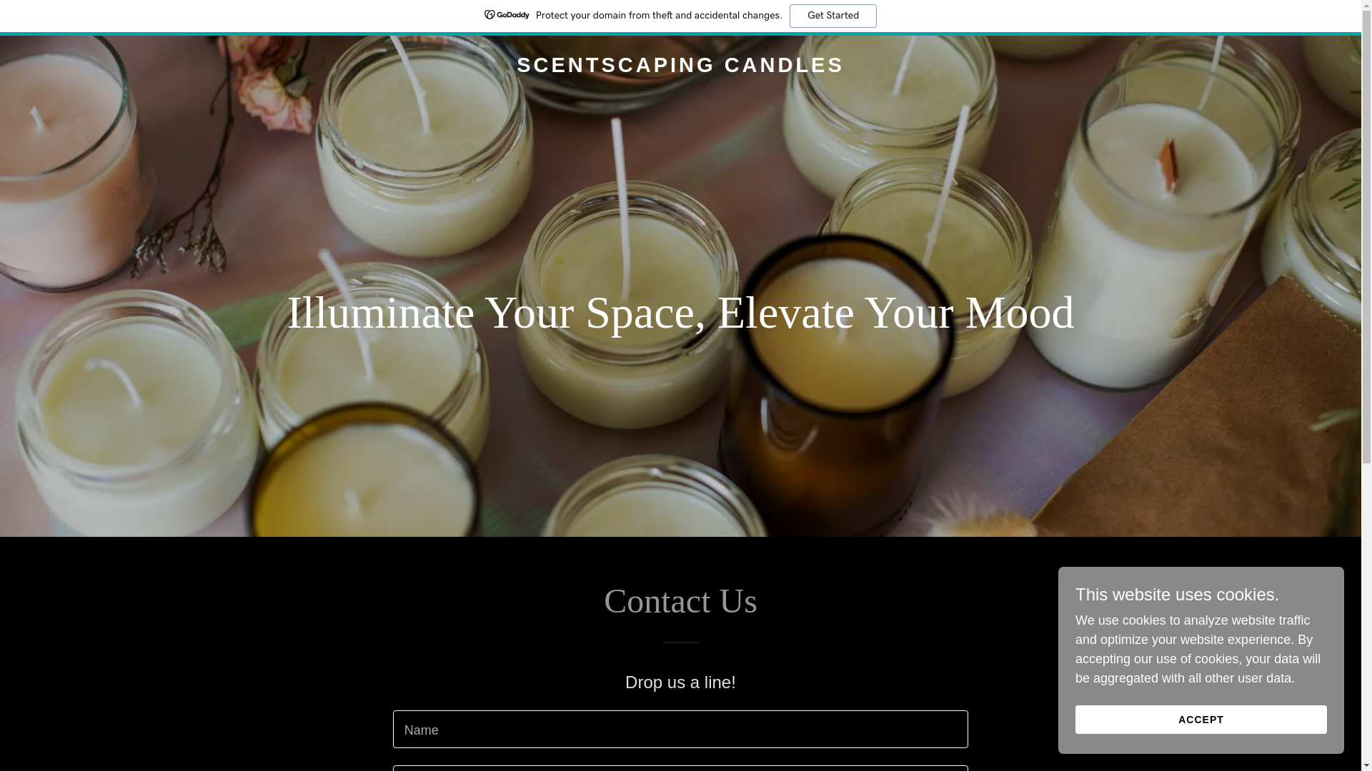 website screenshot of https://everyroomcandles.com/