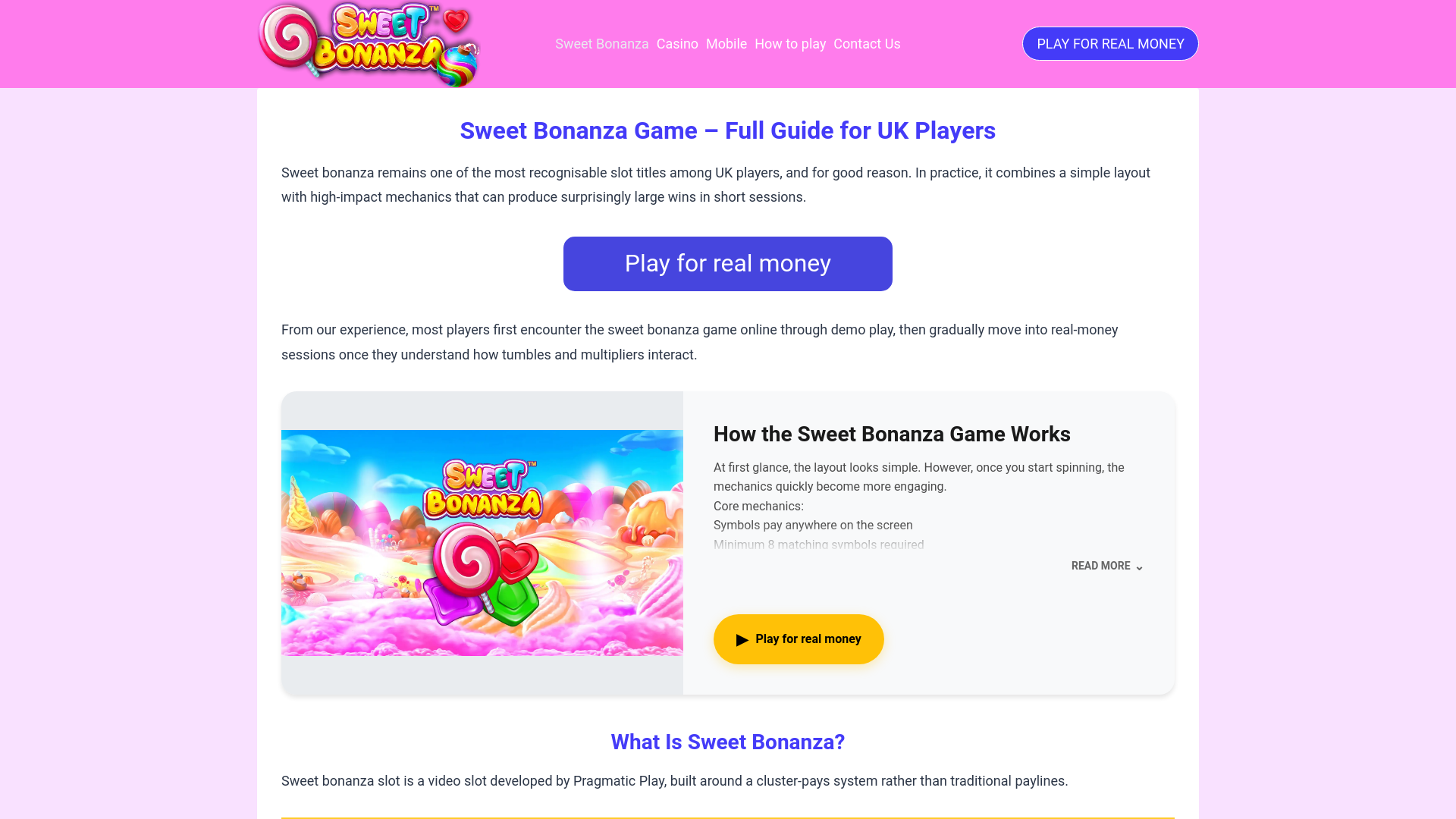 website screenshot of https://sweetbonanza-nl.nl