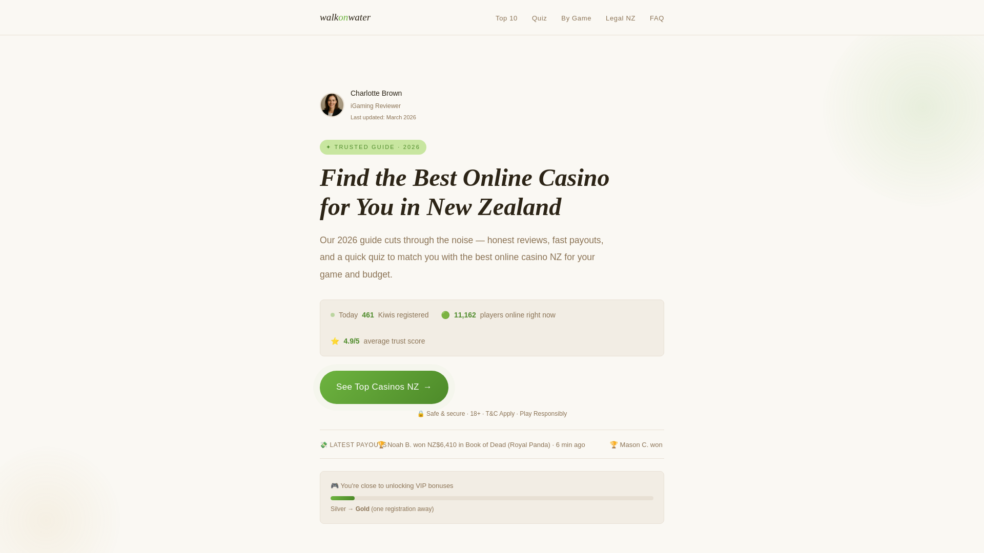 website screenshot of https://walkonwater-co-nz.pages.dev/