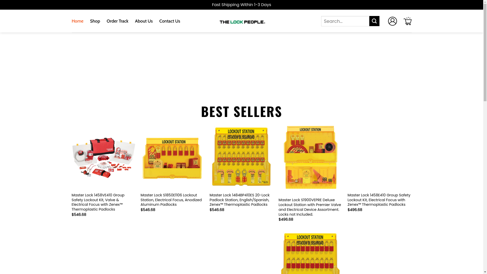 website screenshot of https://themasterlocks.shop/