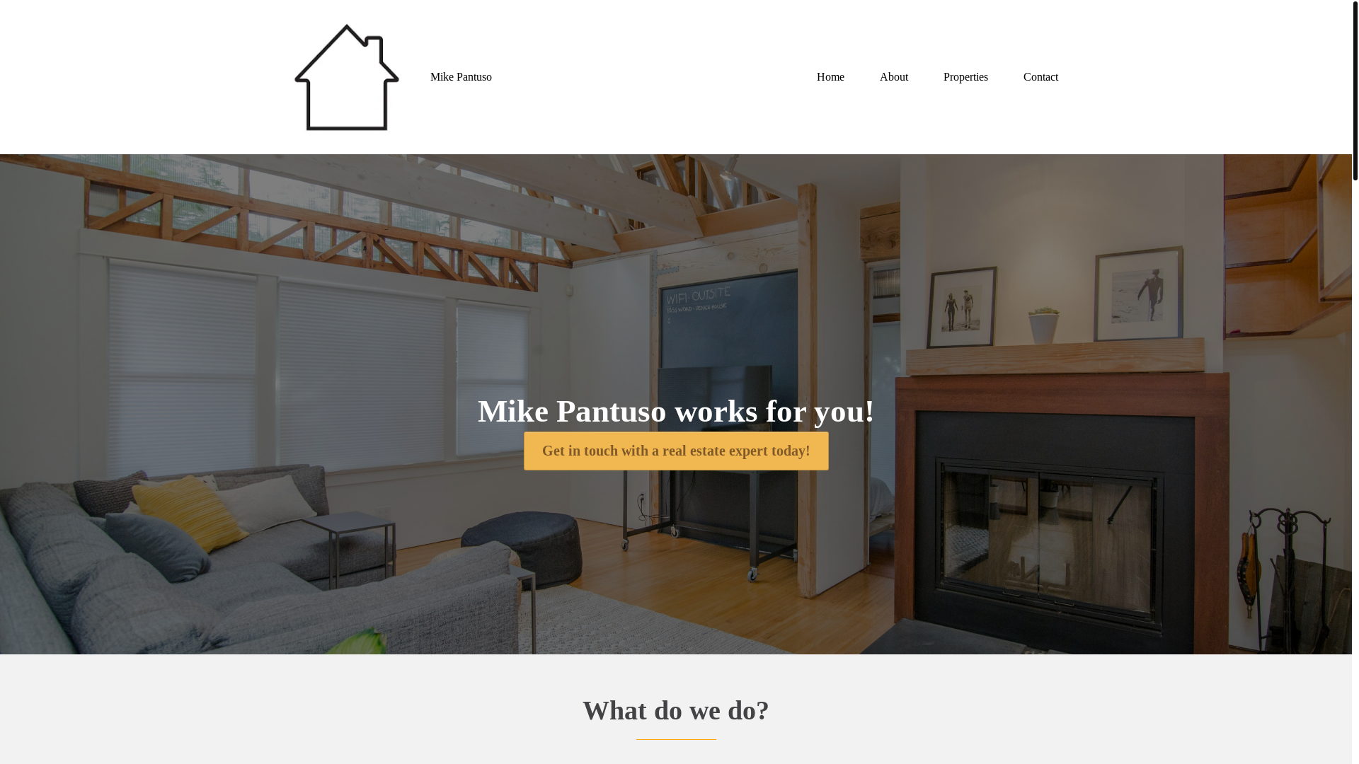 website screenshot of https://pantusorealty.com/