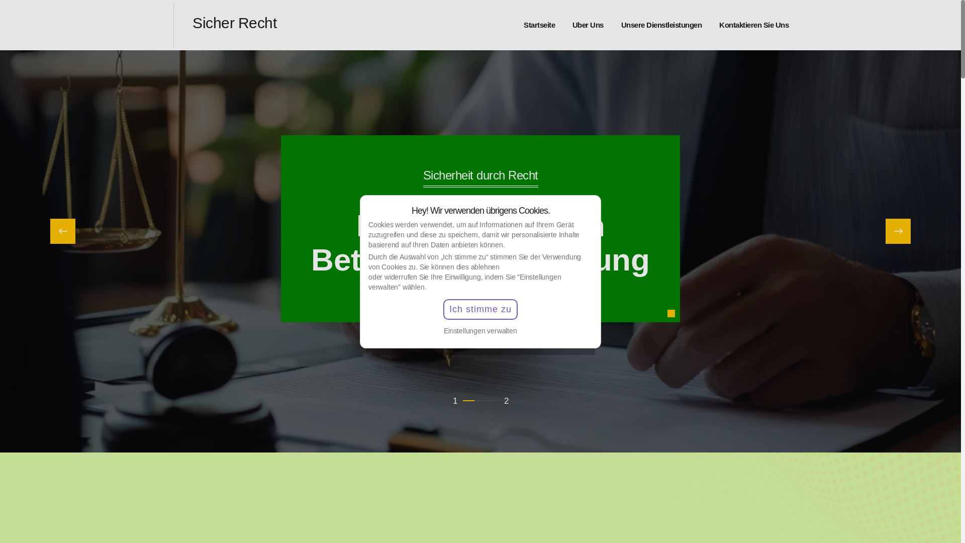 website screenshot of https://sicherrechtde.com/