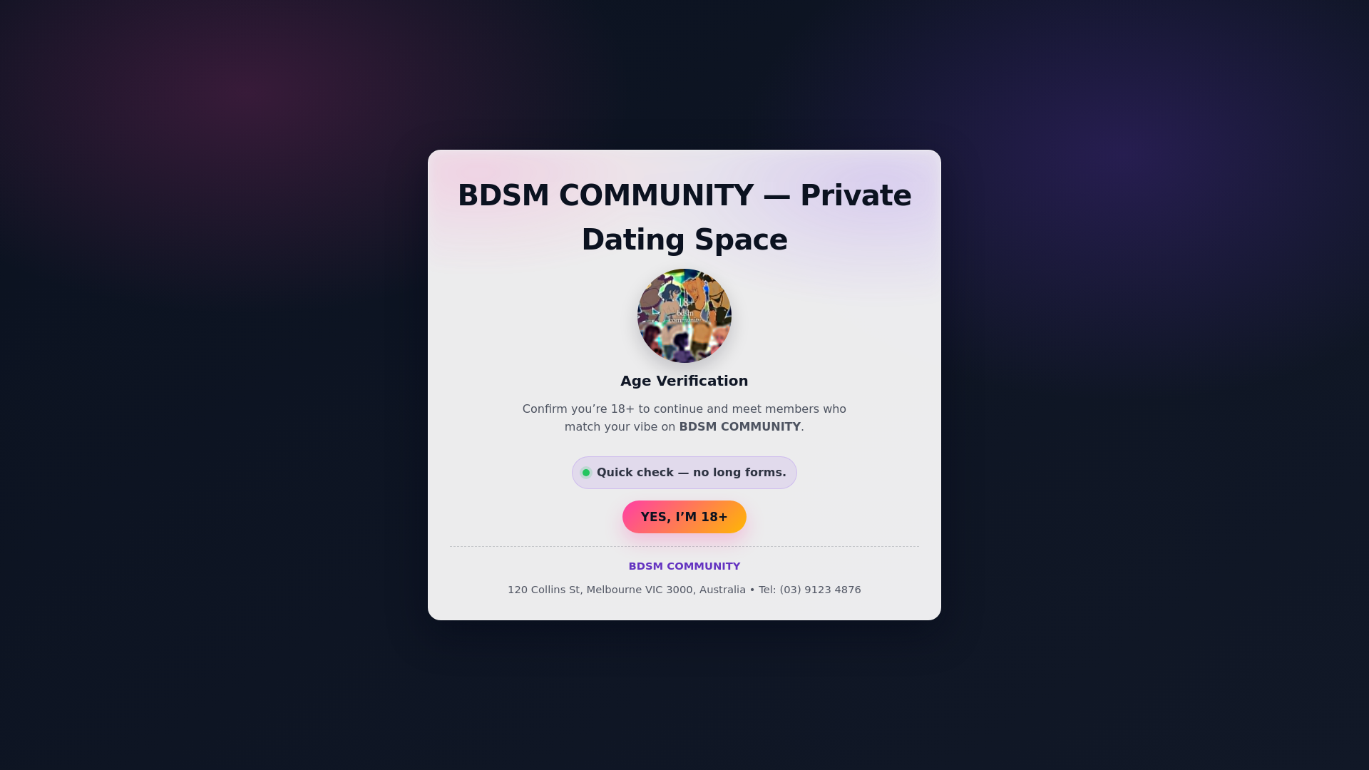 website screenshot of https://bdsm-community.top/