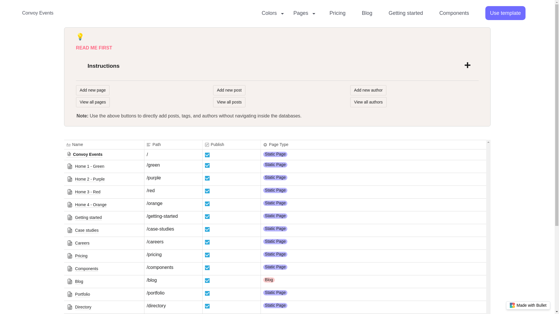 website screenshot of https://convoy-events-bullet.pages.dev/