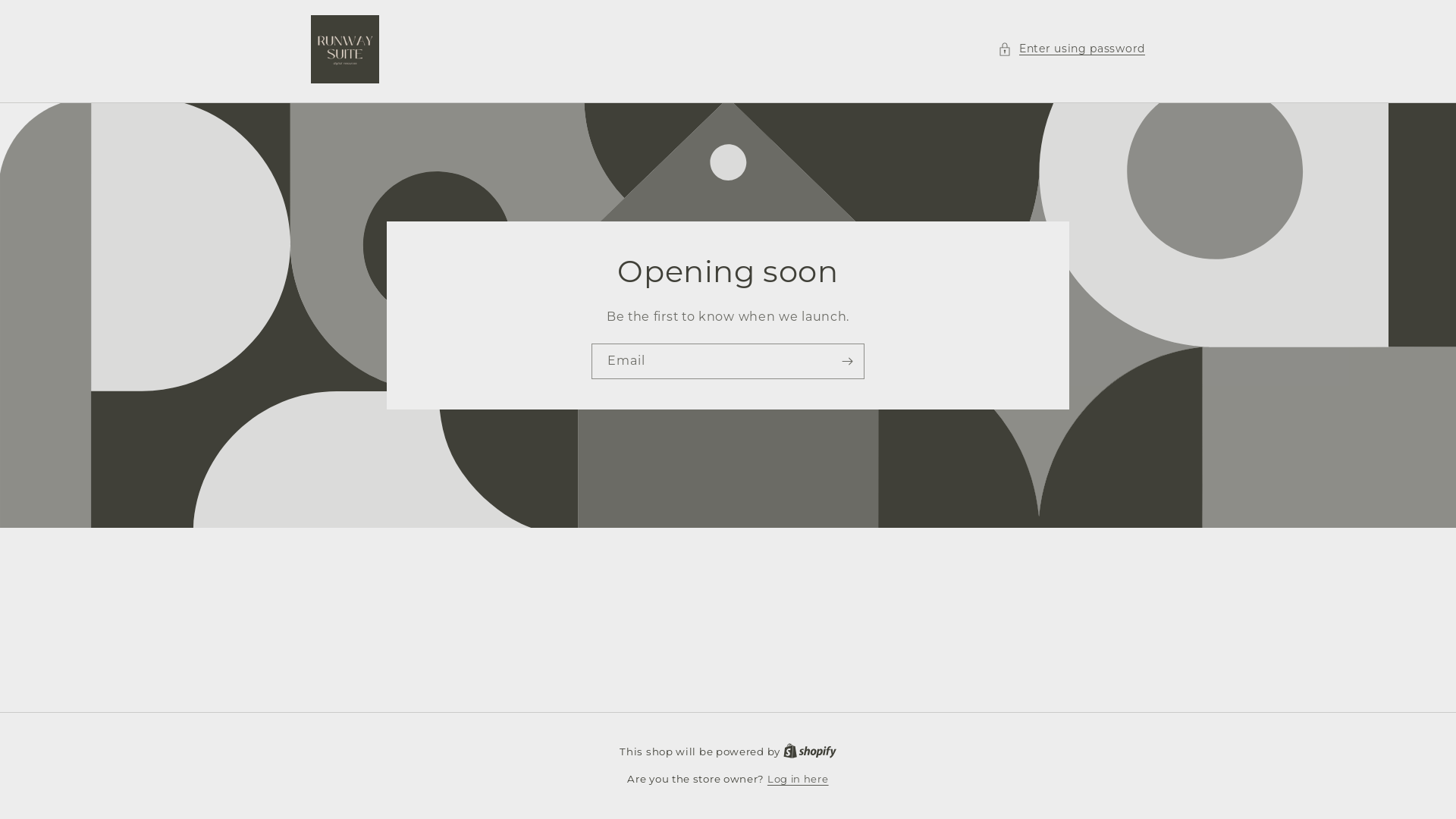 website screenshot of https://runwaysuite.shop/