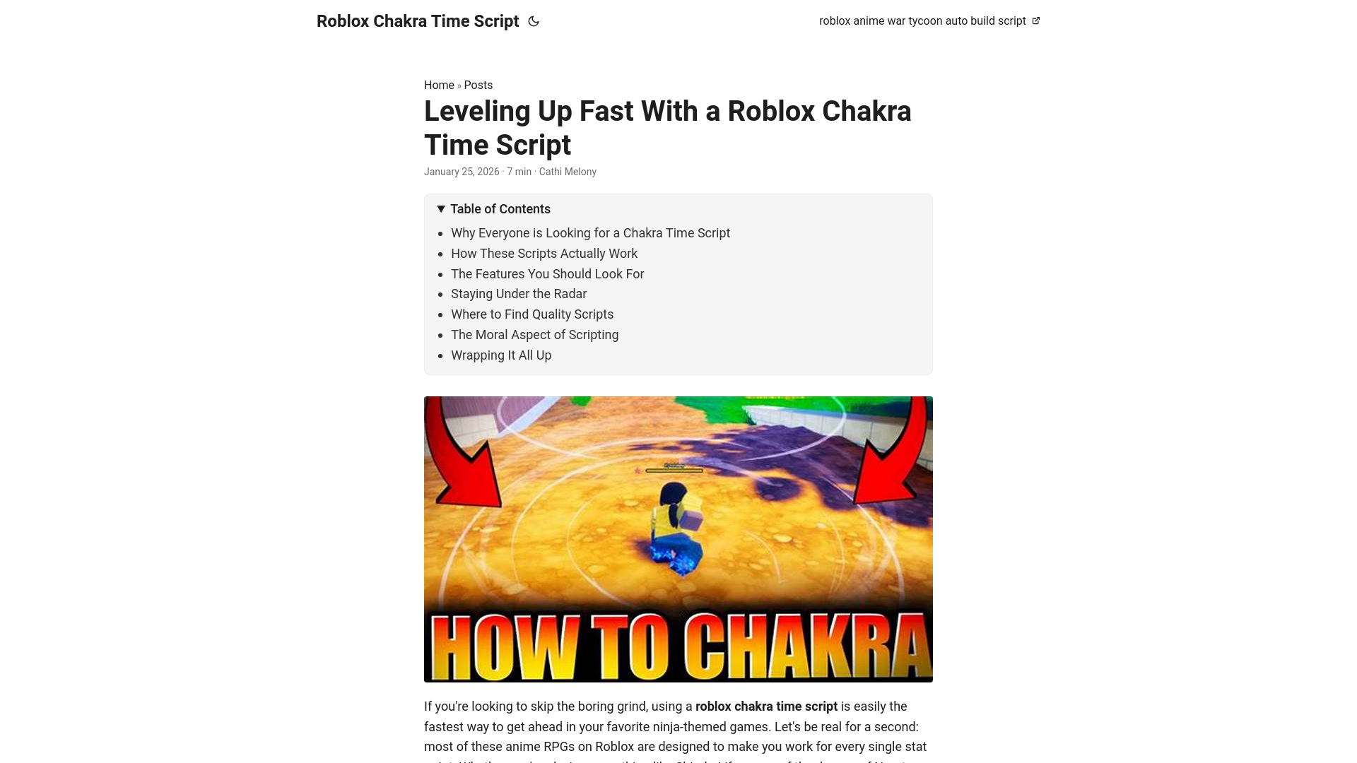 website screenshot of https://roblox-chakra-time-script.pages.dev/
