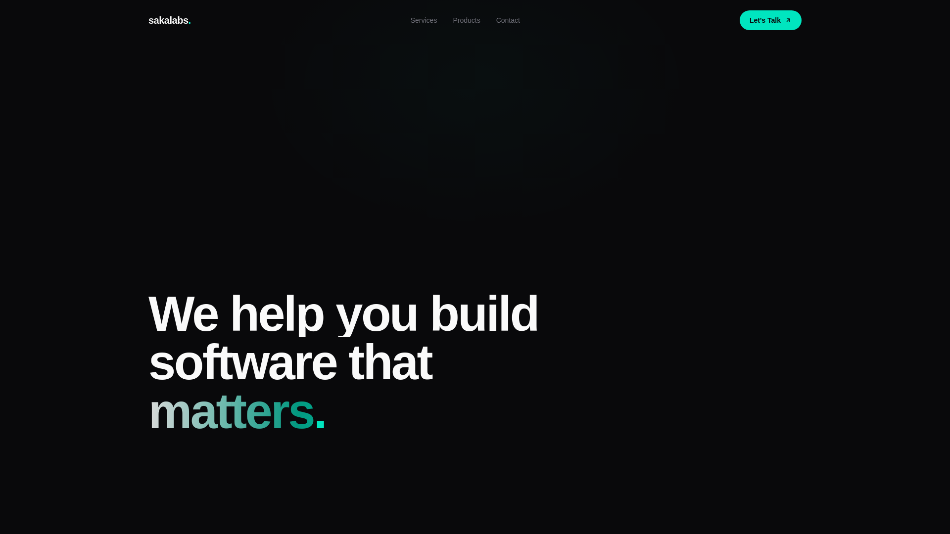 website screenshot of https://sakalabs-landing.pages.dev/