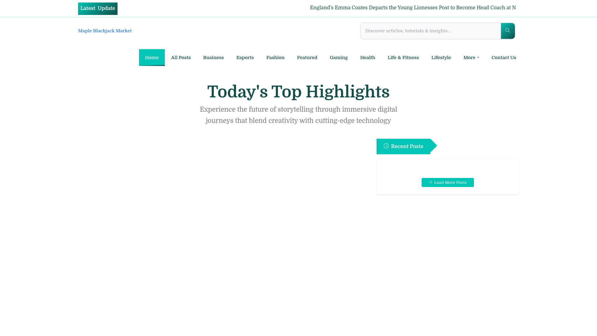 website screenshot of https://mapleblackjackmarket.nl/