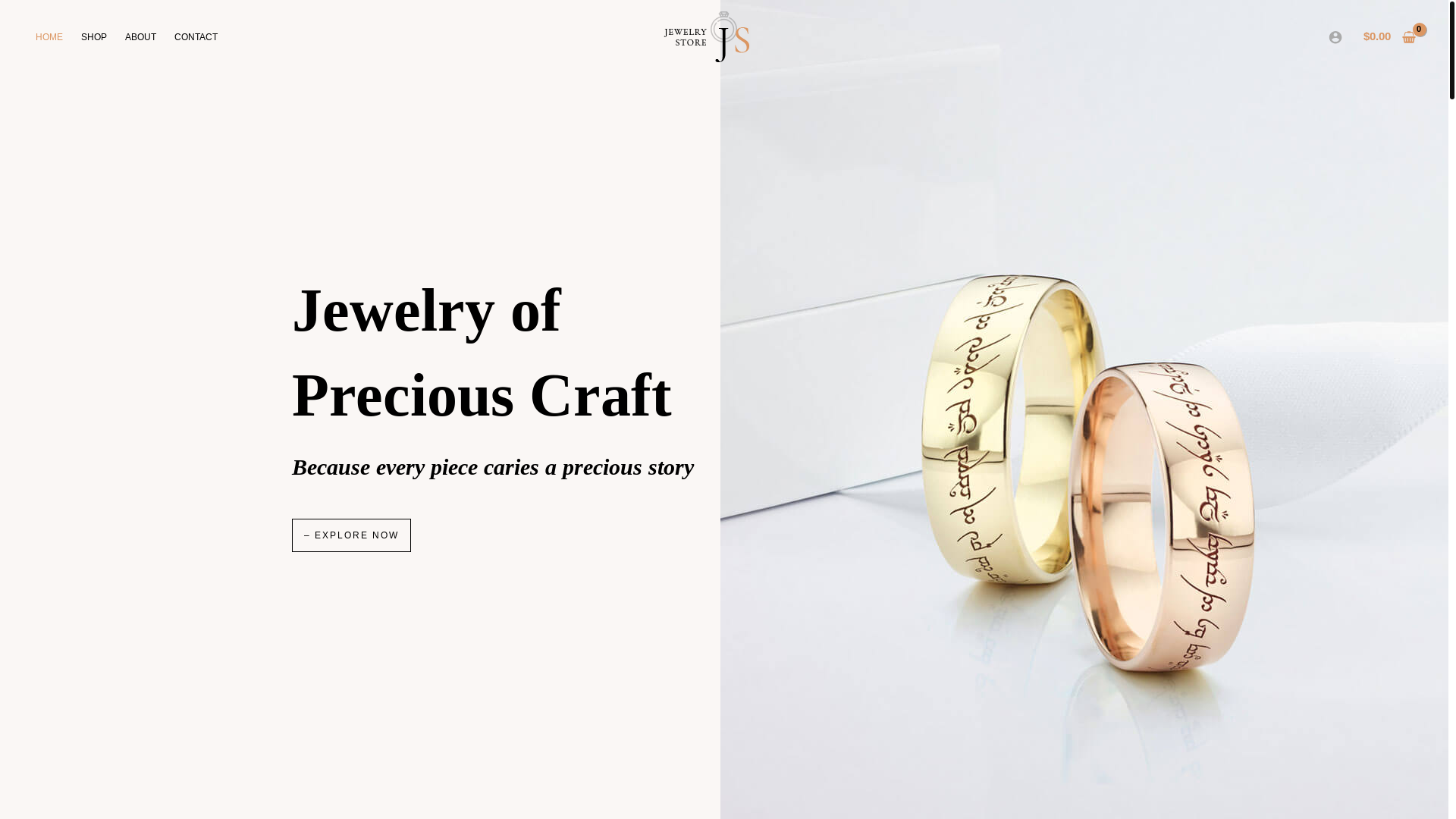 website screenshot of https://maryamjewellers.store/