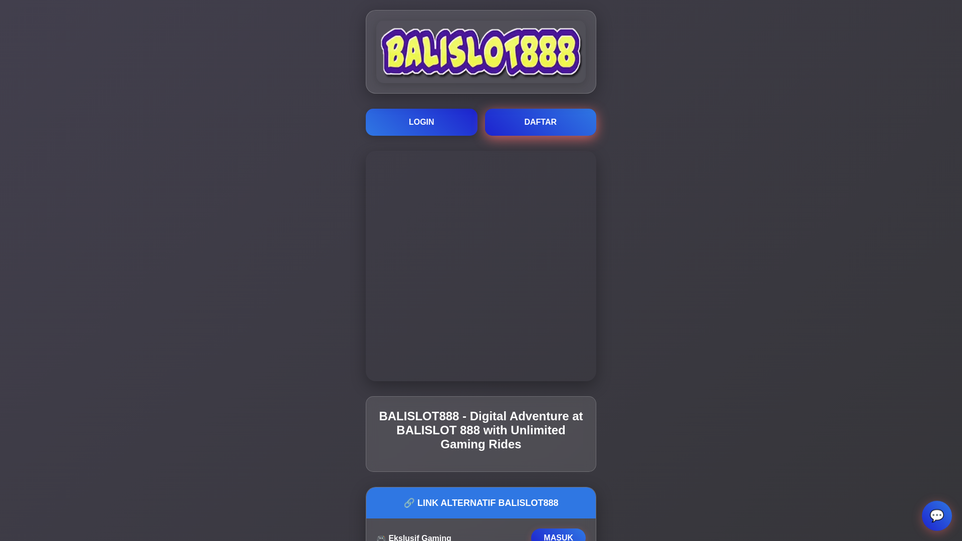 website screenshot of https://balislot888.pages.dev/