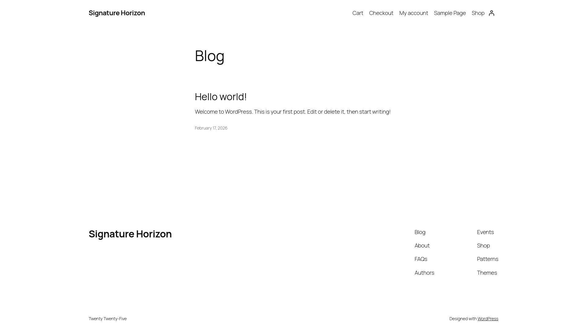 website screenshot of https://signature-horizon.com/