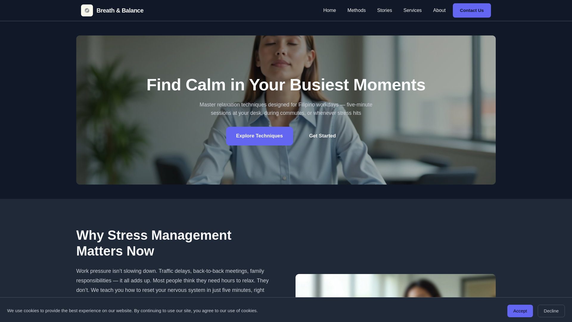 website screenshot of https://breathsanbalnce.com/