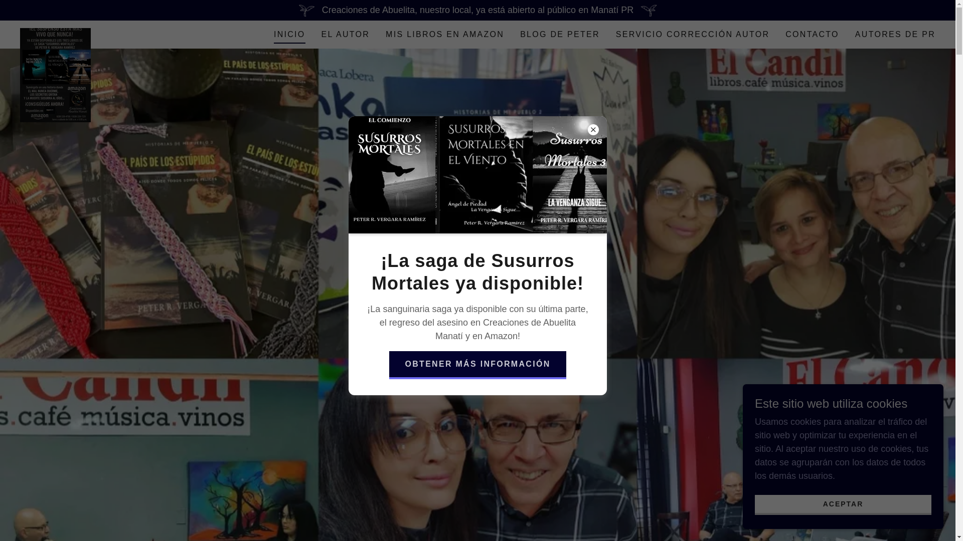 website screenshot of https://petervergara.blog/
