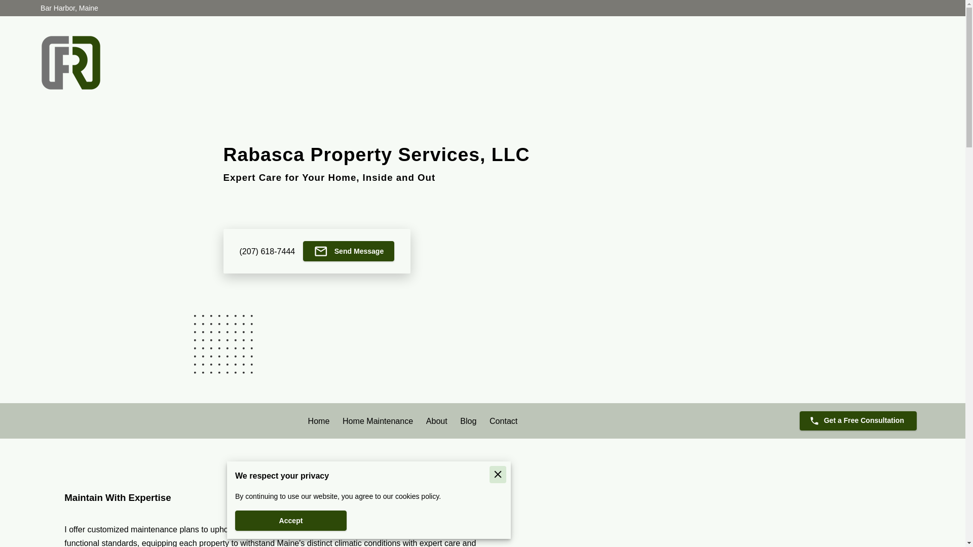 website screenshot of https://rabascapropertyservices.com/