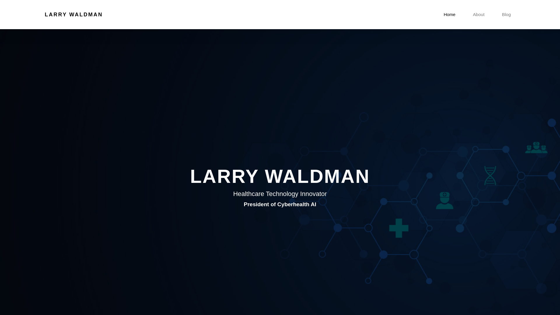 website screenshot of https://larrywaldman.com/