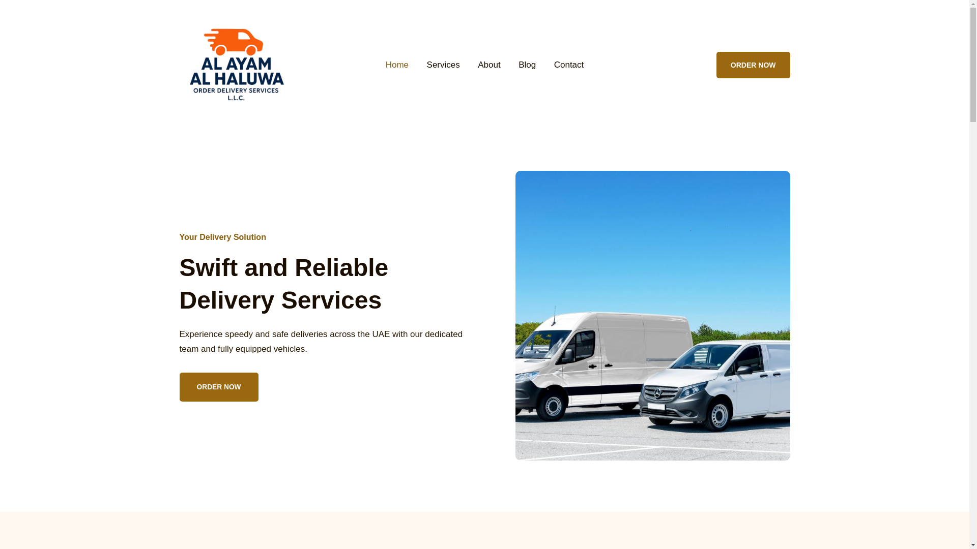 website screenshot of https://alayamalhaluwadeliveryservice.com/