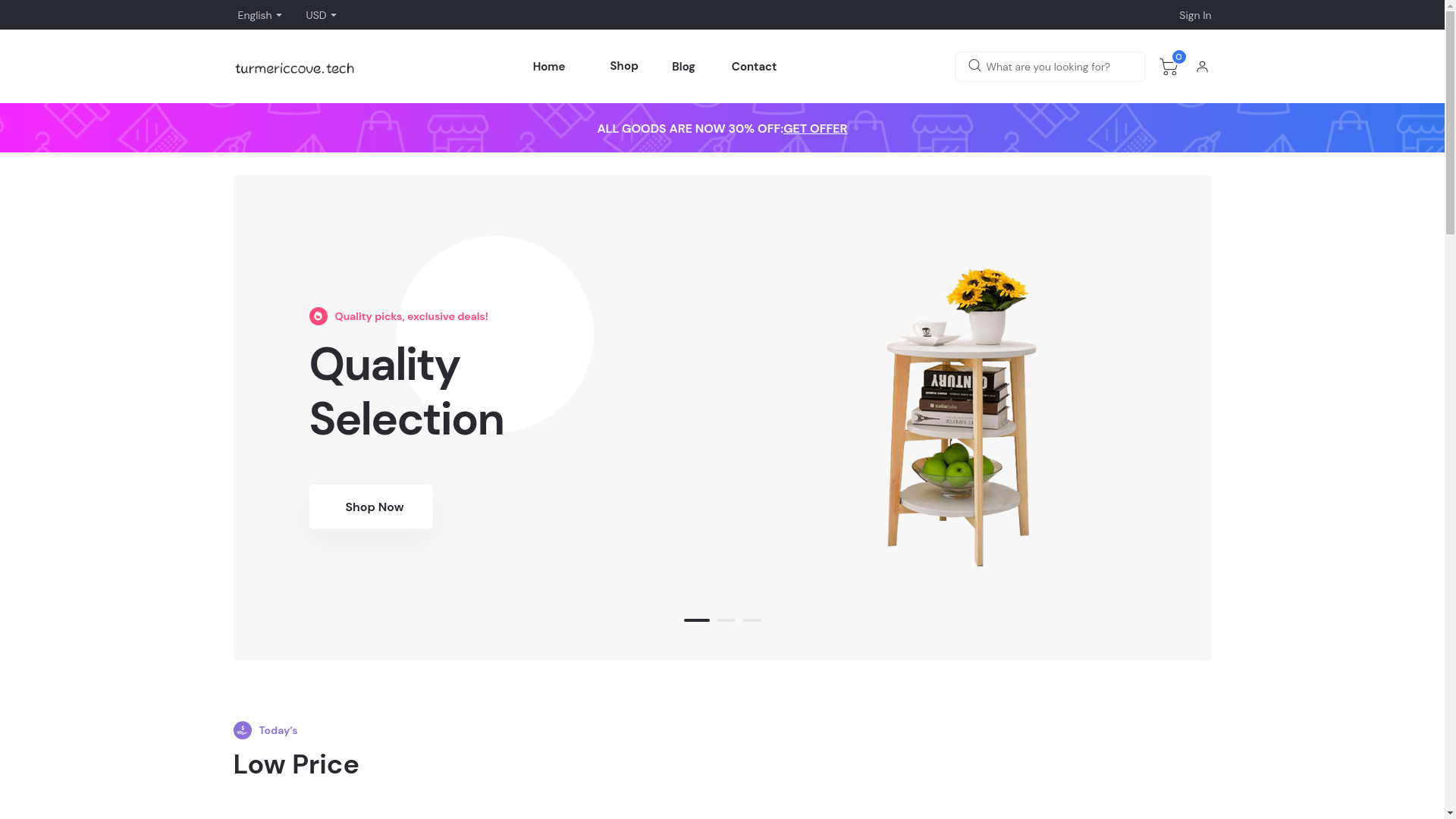 website screenshot of https://turmericcove-29j.pages.dev/