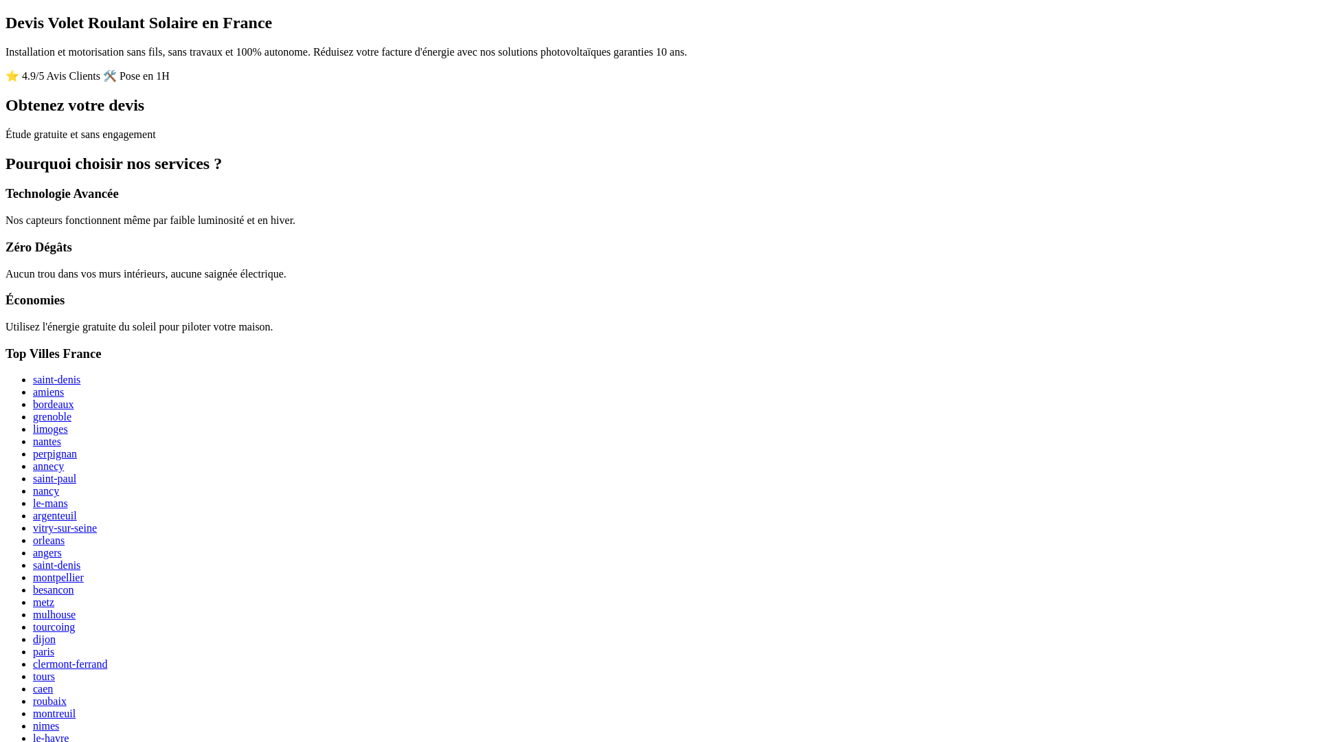 website screenshot of https://devis-volets-roulants-solaires.fr