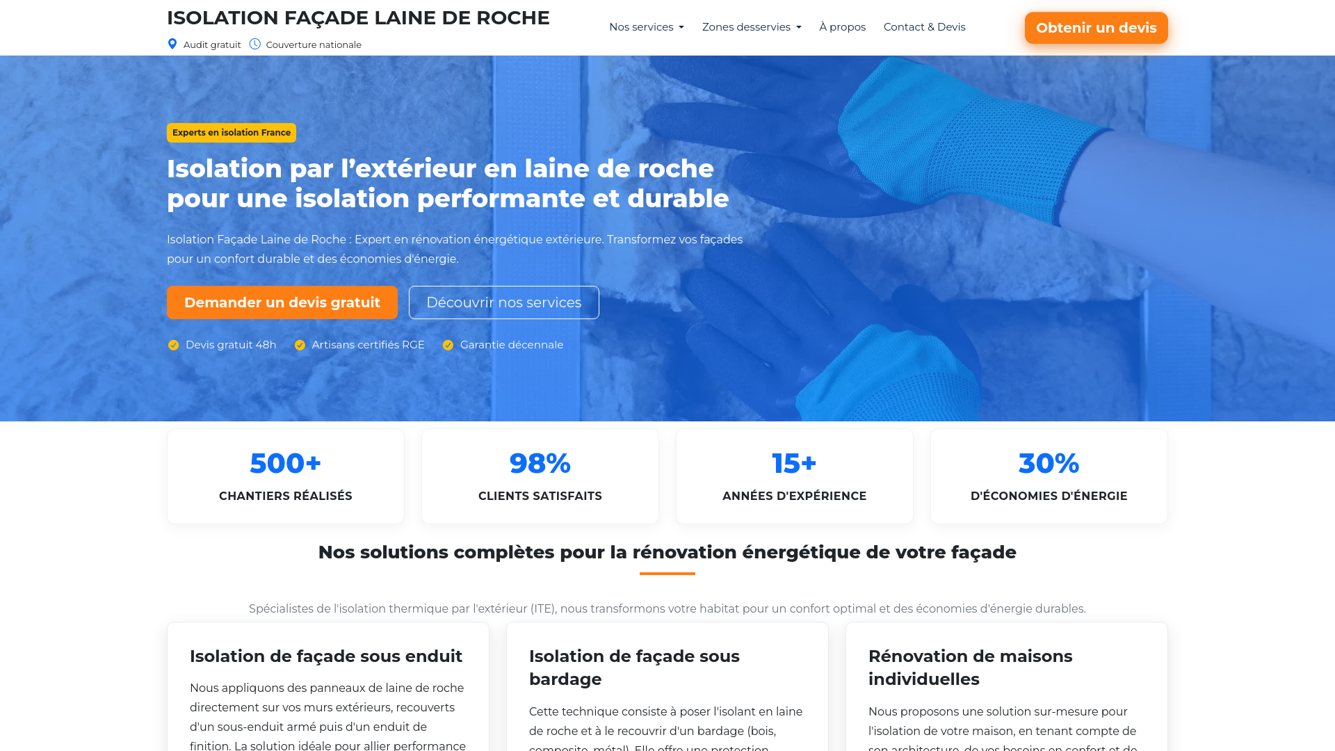 website screenshot of https://isolation-facade-laine-de-roche-fr.pages.dev/