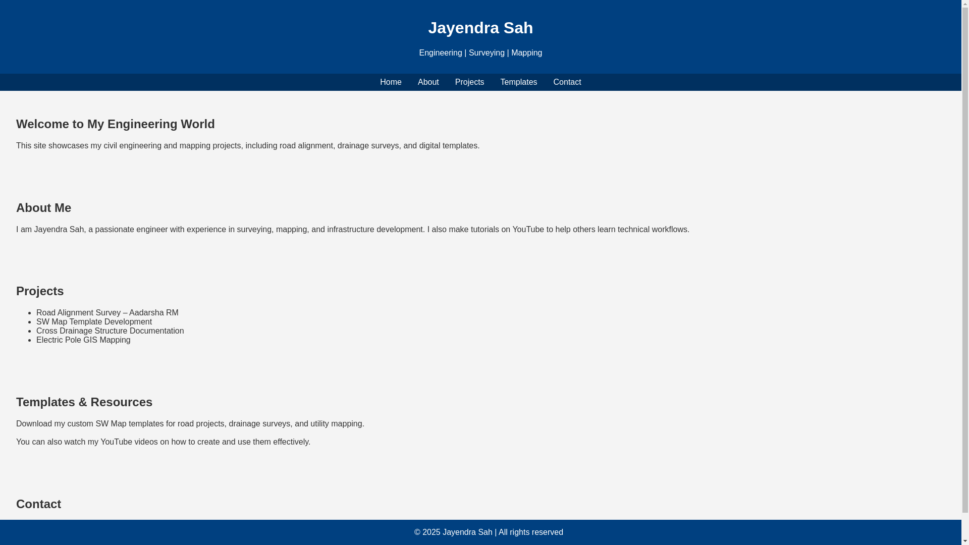 website screenshot of https://jayendrasah.com.np/