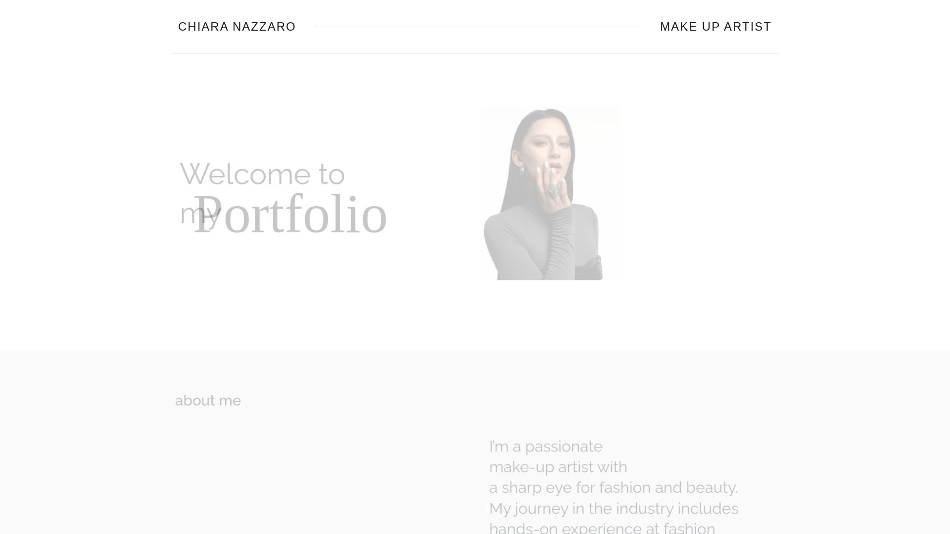 website screenshot of https://chiarastudio.it/