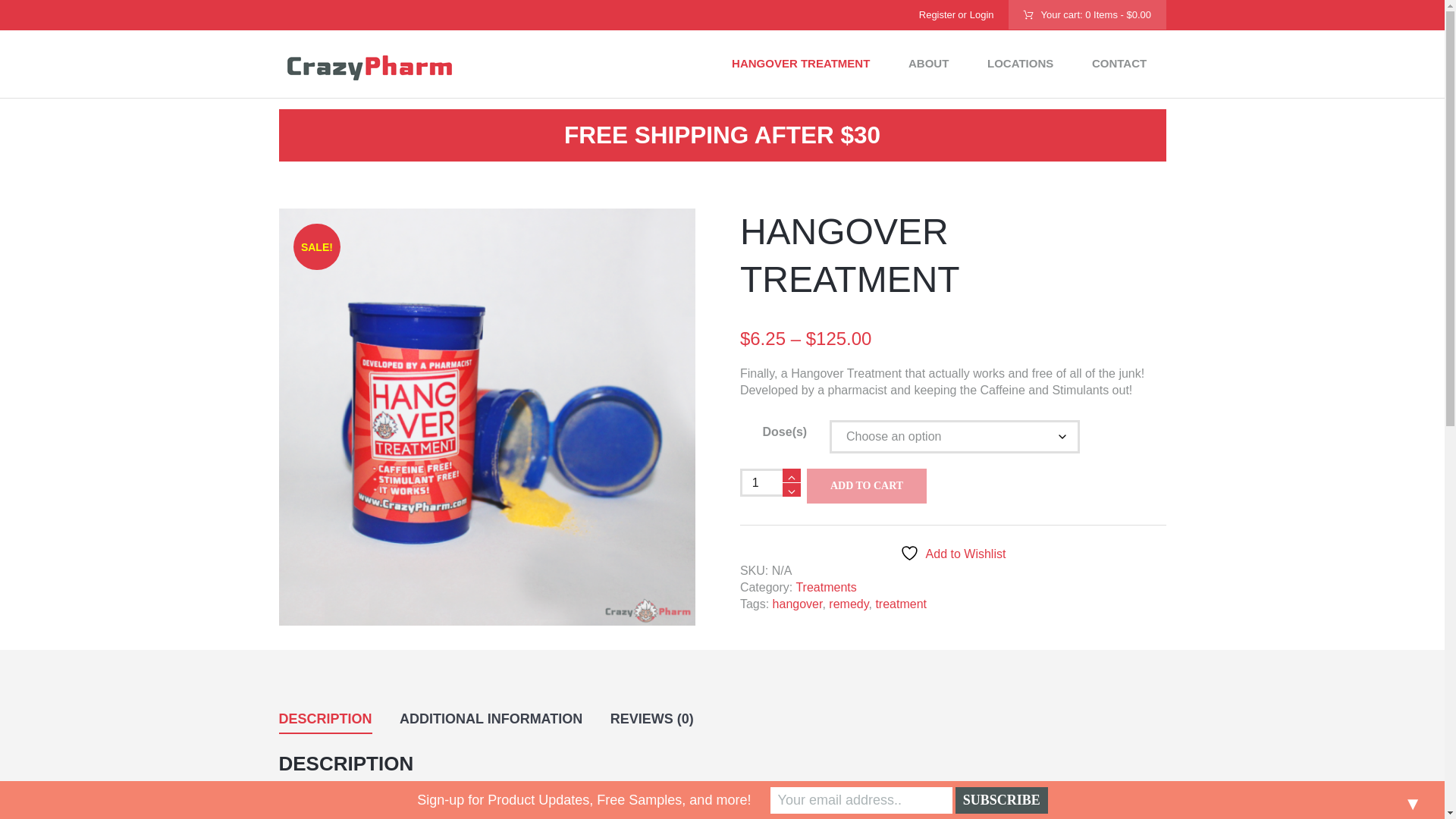 website screenshot of https://crazypharm.net/