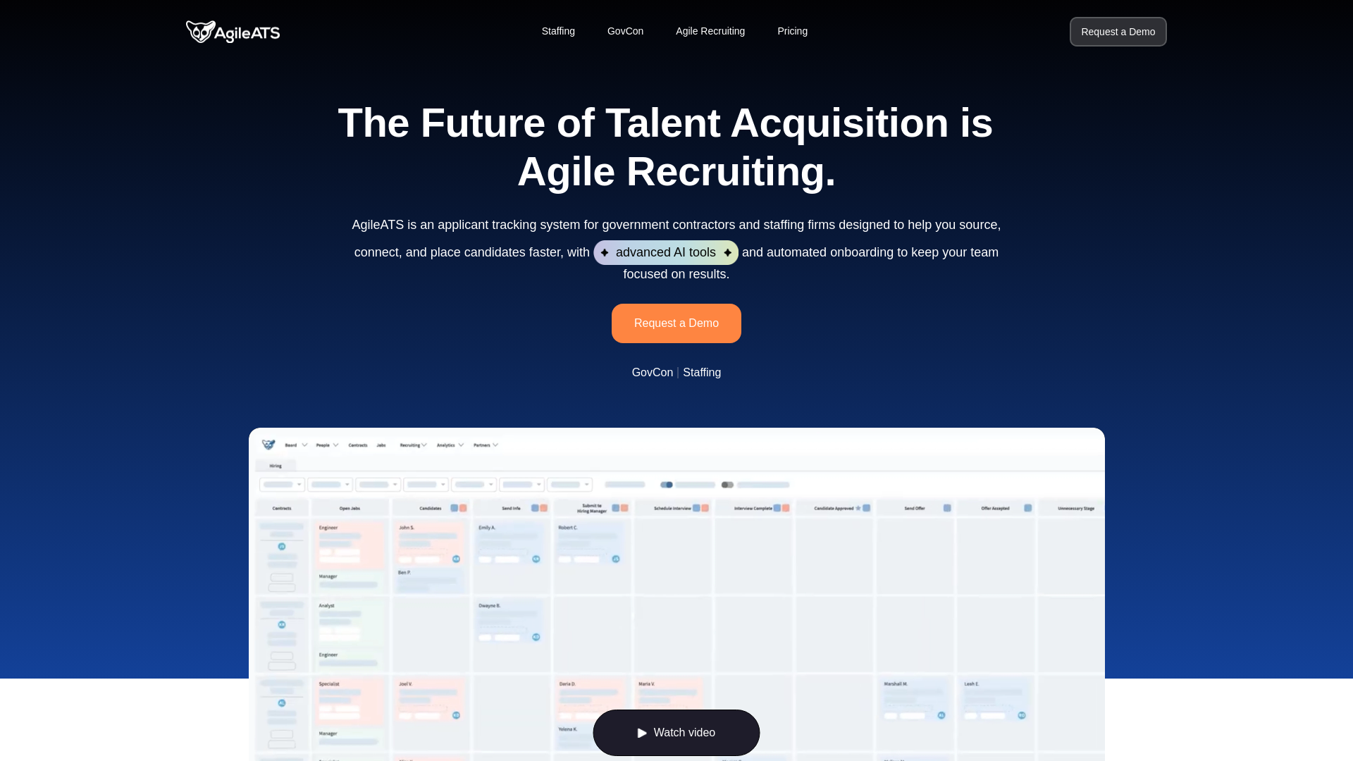 website screenshot of https://agileatsprime.com