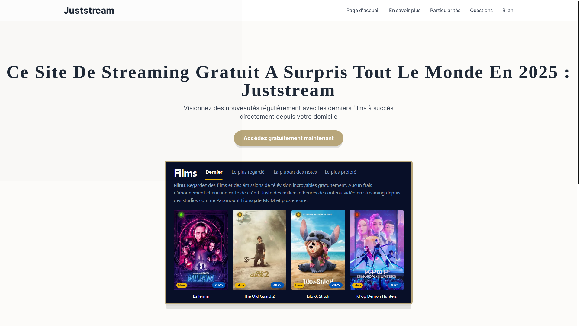 website screenshot of https://juststream-vue5.pages.dev/