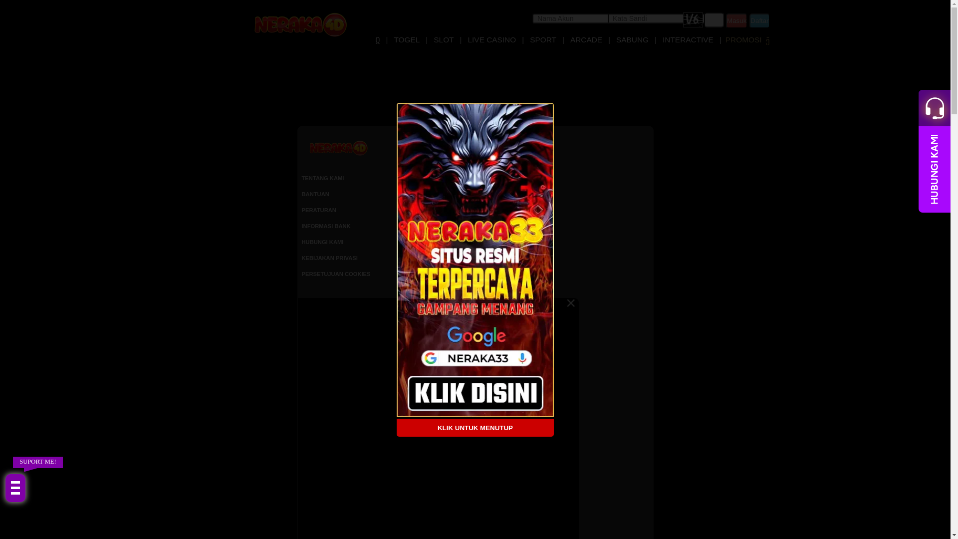 website screenshot of https://neraka4df24.com/
