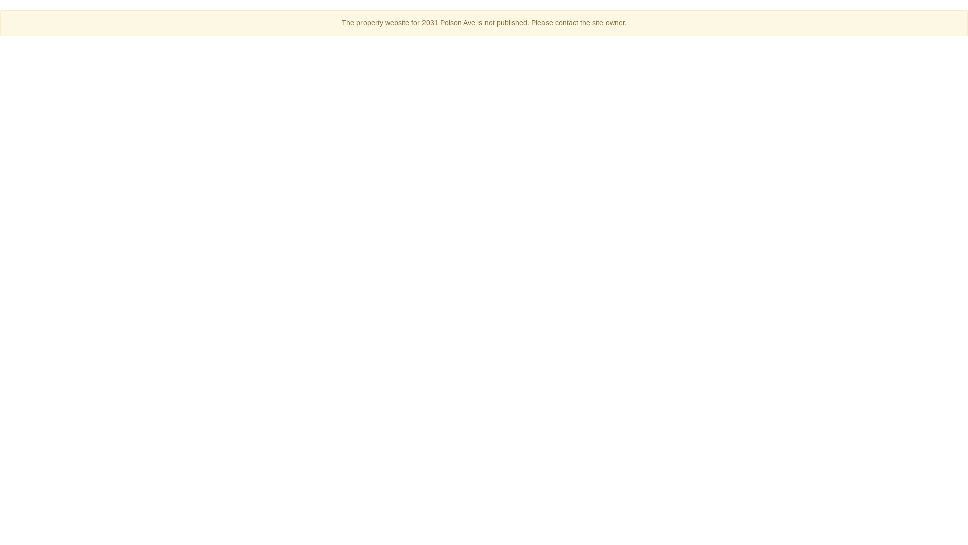 website screenshot of https://2031polsonave.com/