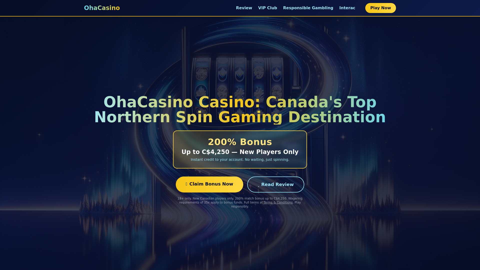 website screenshot of https://ohacasino-ca.pages.dev/