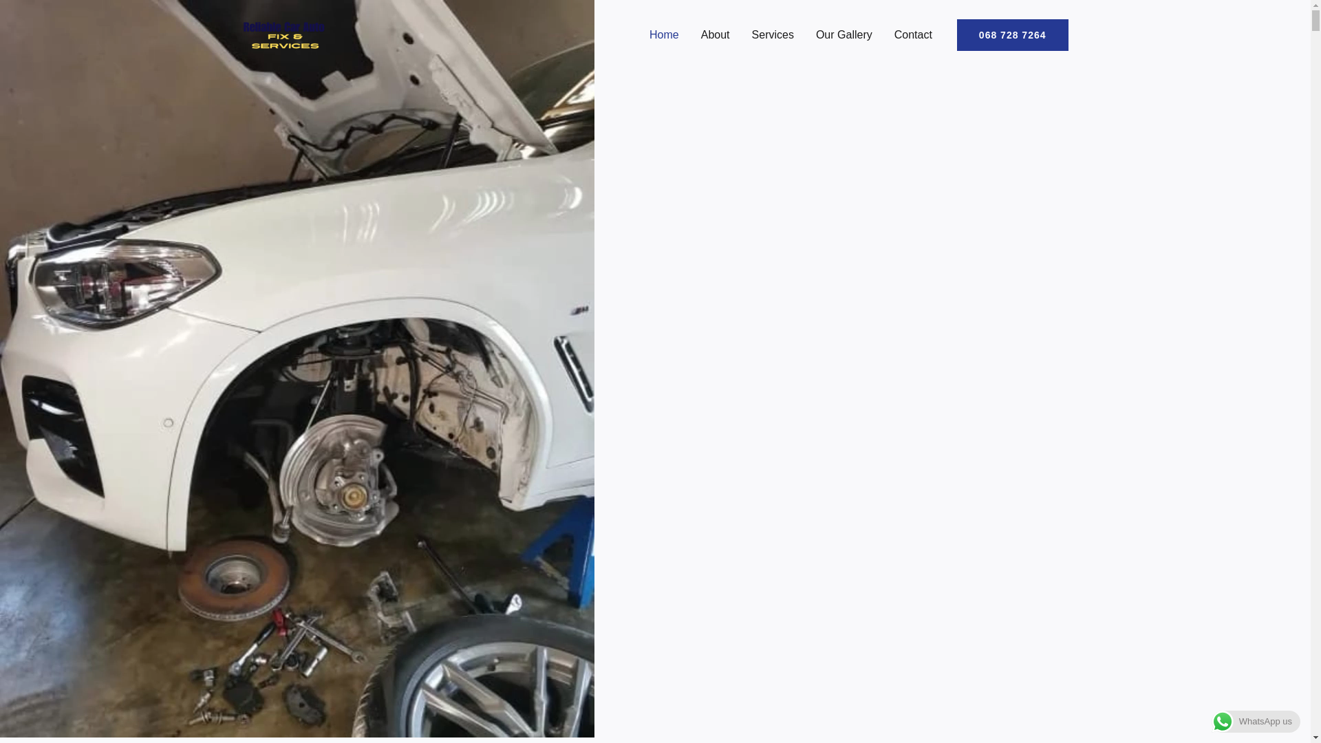 website screenshot of https://reliablecarauto.co.za/