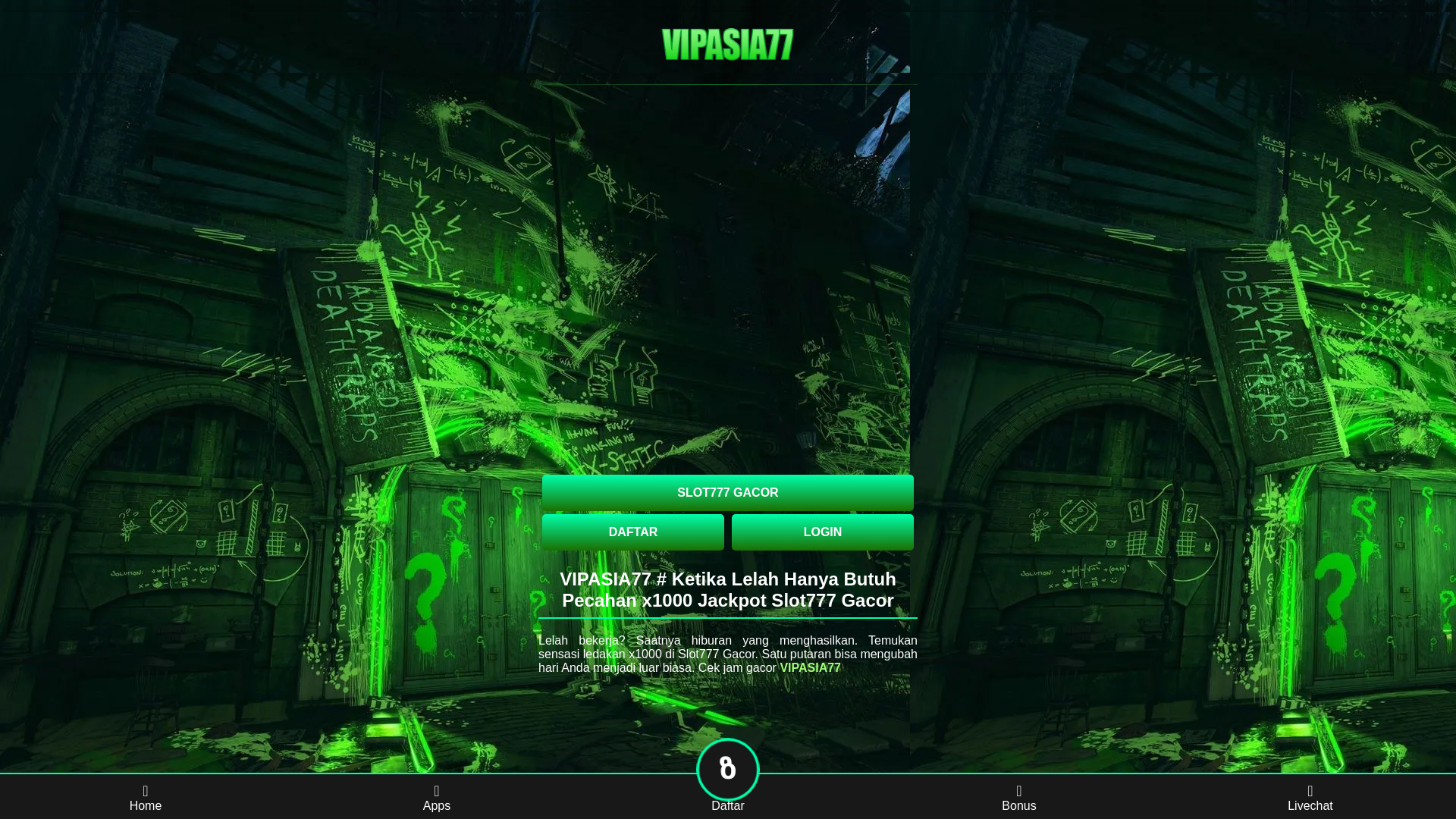 website screenshot of https://login-slot777-gacor.pages.dev/