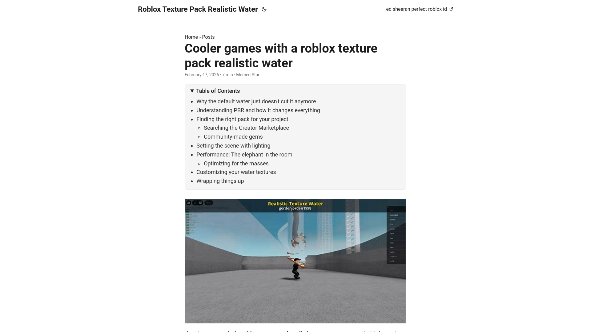 website screenshot of https://roblox-texture-pack-realistic-water.pages.dev/