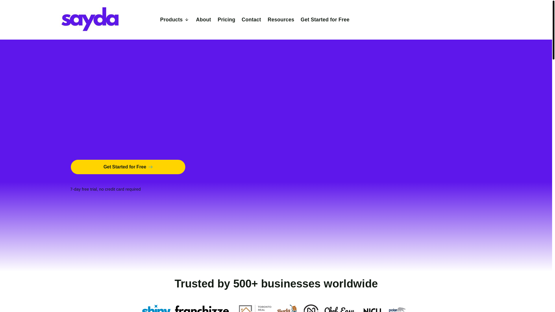 website screenshot of https://advancesayda.com/