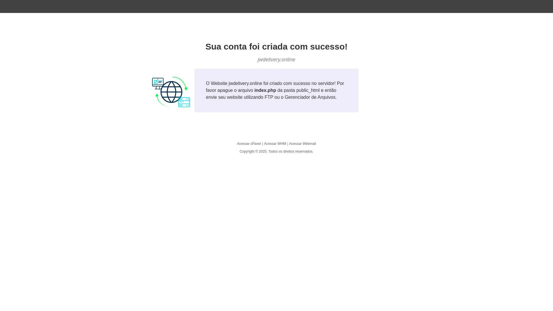 website screenshot of https://jwdelivery.online/