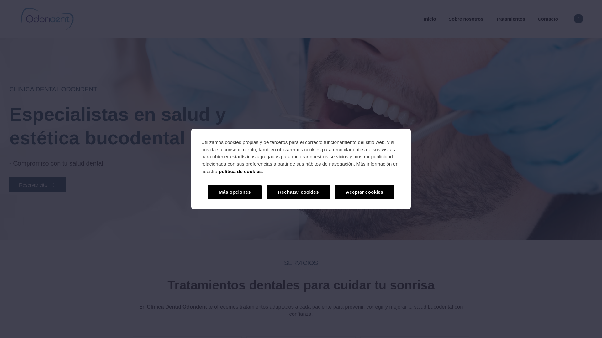 website screenshot of https://odondentclinicadental.com