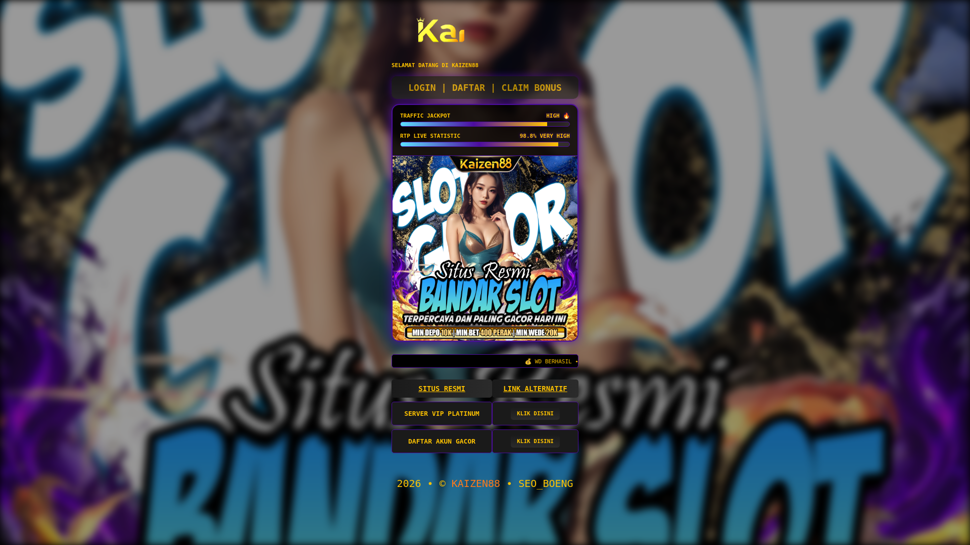 website screenshot of https://kita-kasih-akses-login-kaizen88.pages.dev/