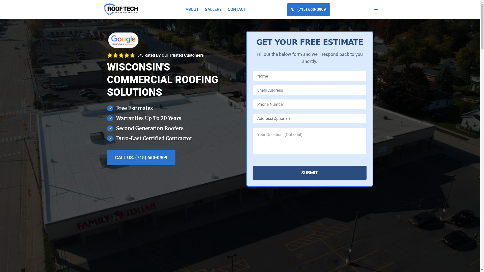 website screenshot of https://rooftechllc.pages.dev/