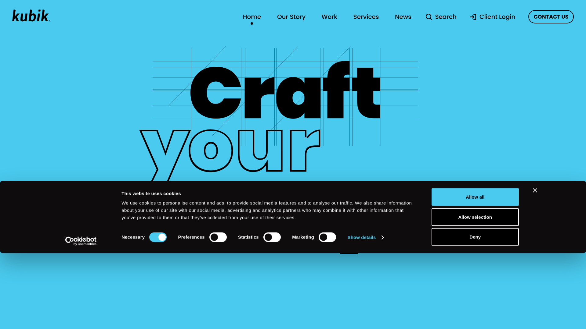 website screenshot of http://www.thinkubik.com/