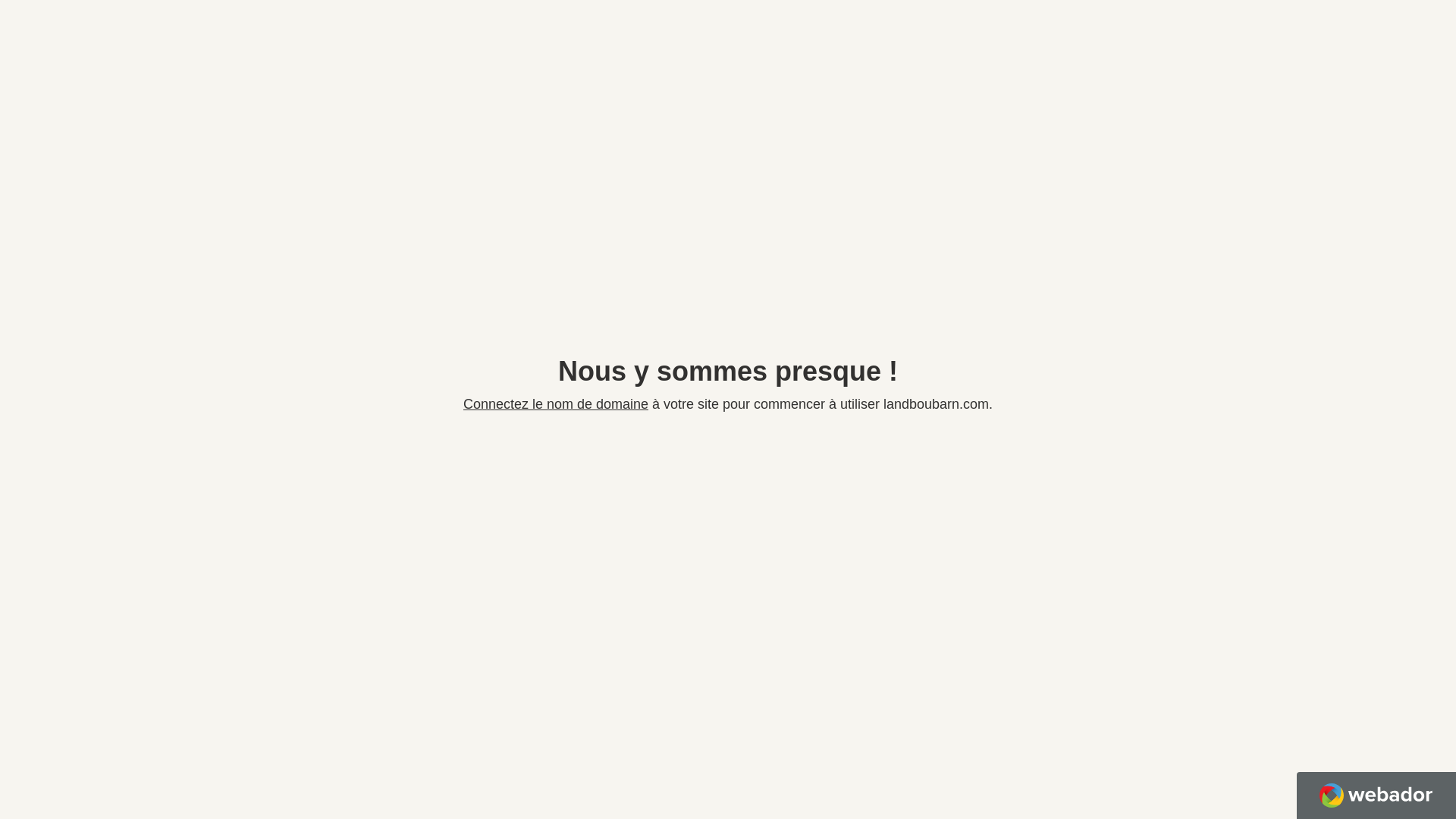 website screenshot of https://landboubarn.com/
