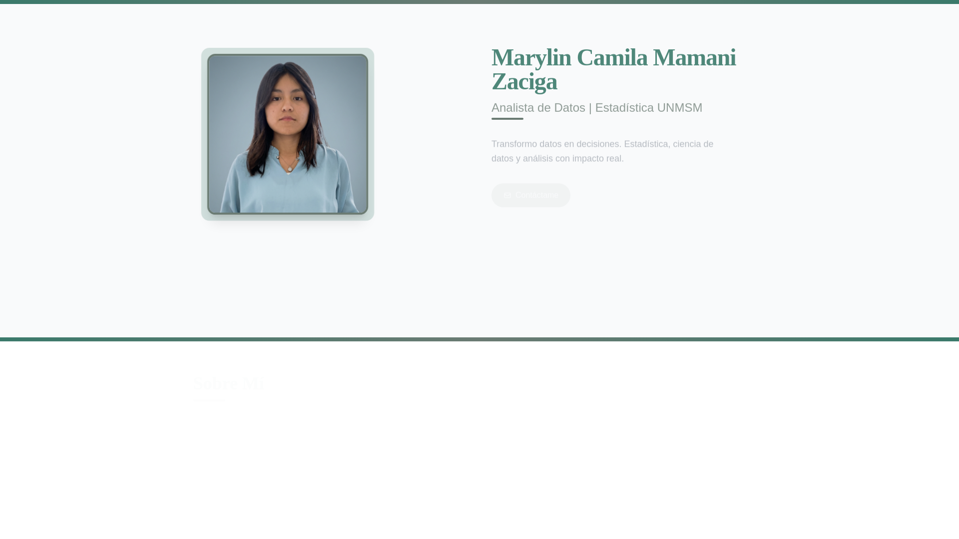 website screenshot of https://marilynmamani.lat/